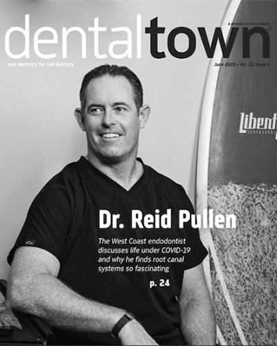 Dental town Magazine cover on cosmetic dentistry and predictable outcomes
