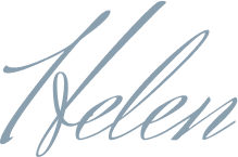 A cursive form of the name Helen.